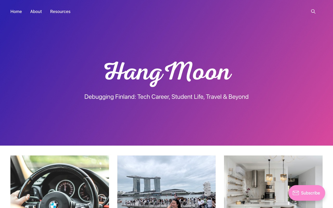 Screenshot of hangmoon.fi